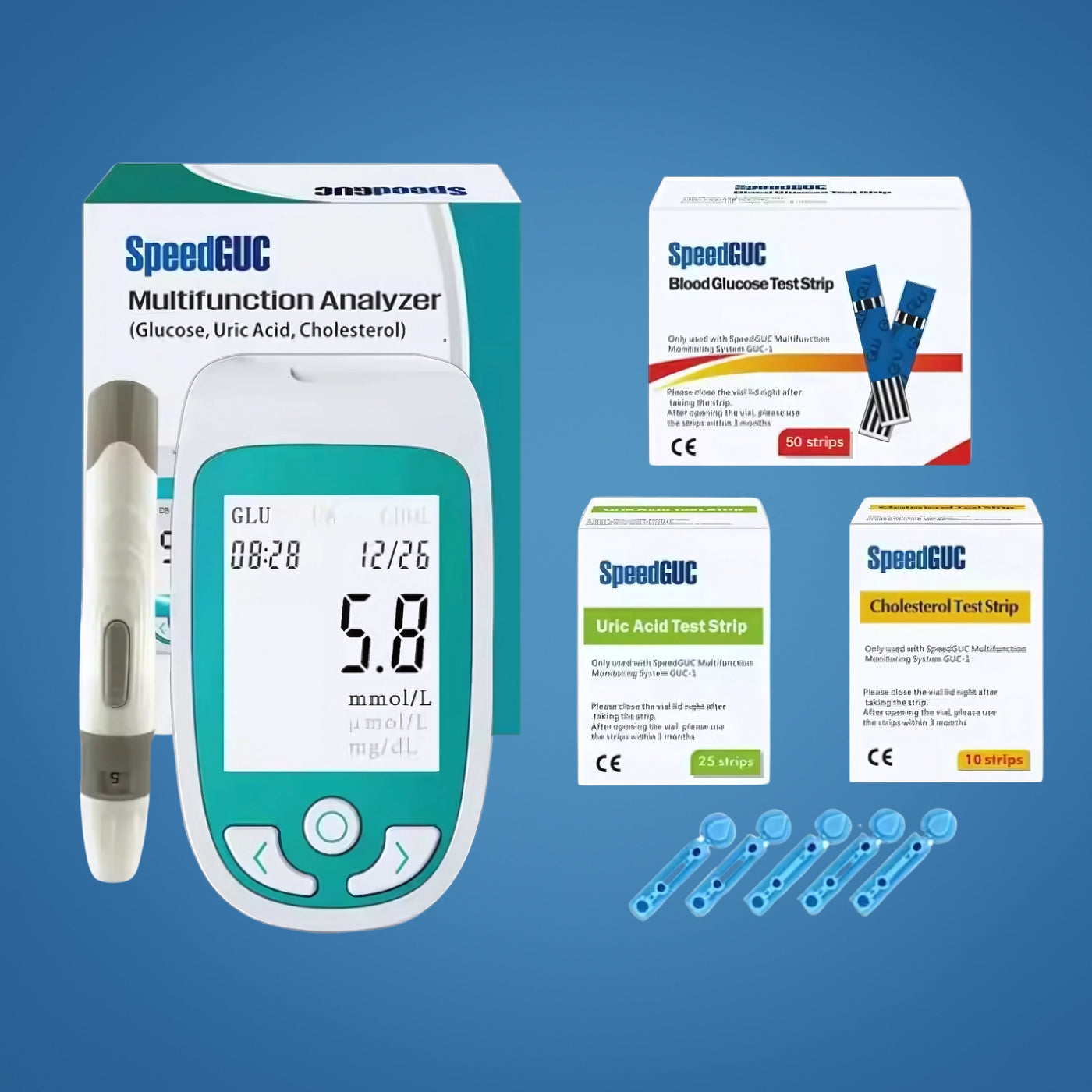 Instant Cholesterol Test CholestroGuard | Home Cholesterol Test Kit – Quick Results – Easy Bloo ...